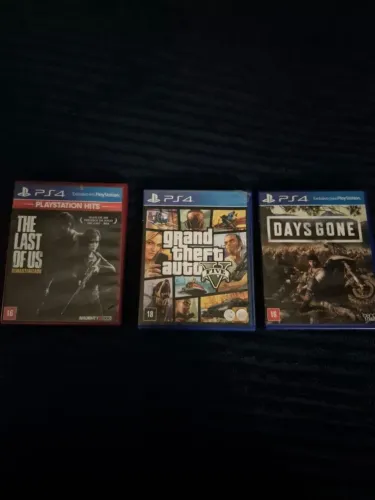 GTA 5, the last of us, days gone ps4 mídia física