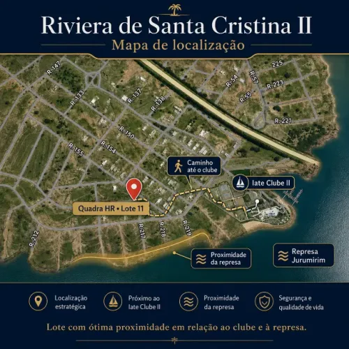 Riviera de Santa Cristina II - Lote: Vista Represa/Clube