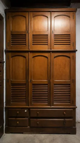 Guarda roupa colonial de madeira 