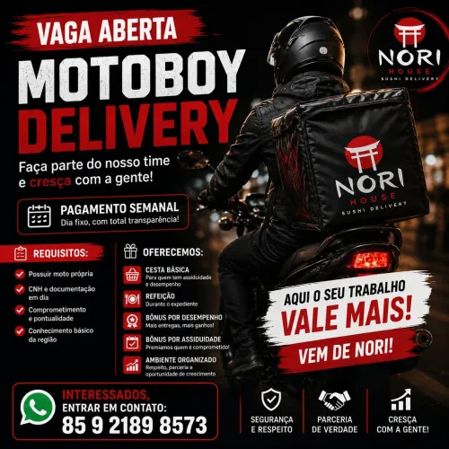 Vaga Motoboy Fixo