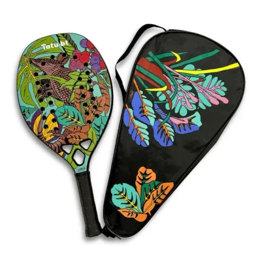 Raquete Beach Tennis Tatu-bt Arte Tatu Fibra Nova 