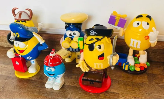 Lote Coleção Antiga Dispenser M&M'S - 6 Bonecos Raros