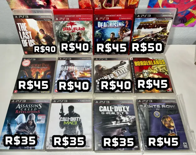 Jogos PS3 preço na foto (entrego a partir de R$60)
