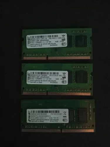 Kit 3x Memória RAM notebook 4GB