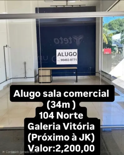 ALUGUEL DE SALA COMERCIAL