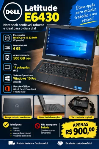 Notebook Dell Latitude E6430