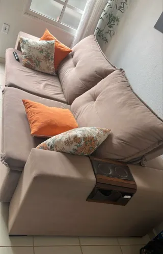 Sofa retrátil Suede 2,90m
