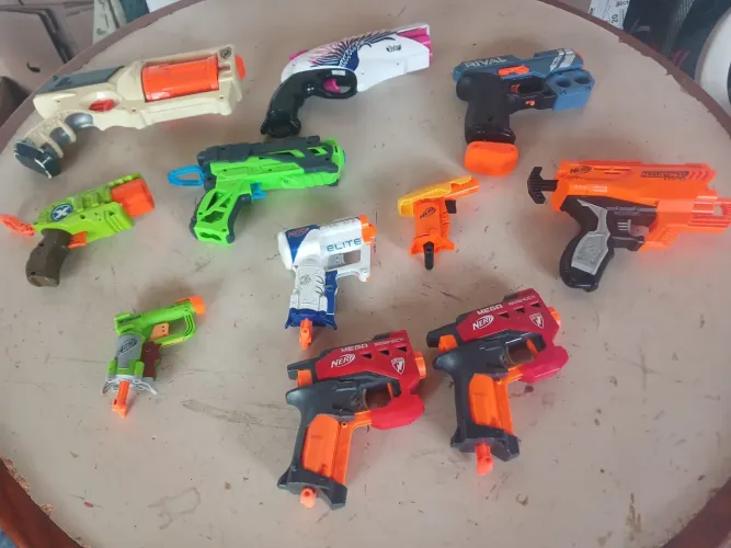 Lote Nerf Lançador de Dardos