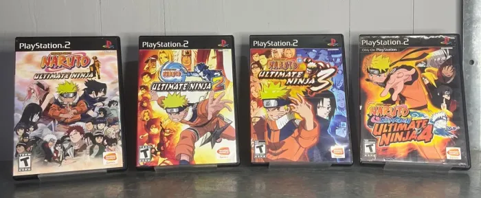 Coleção Naruto ps2 americana