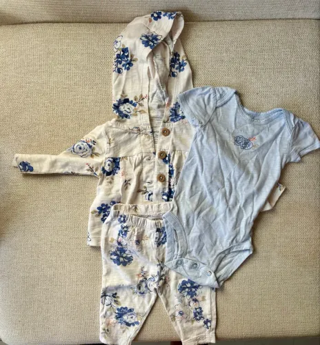 Conjunto Carters Azul Menina 