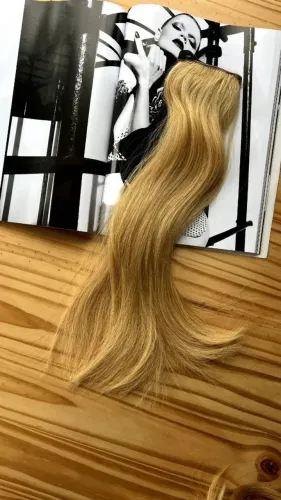Mega hair loiro - Cabelo natural - Nunca foi usado