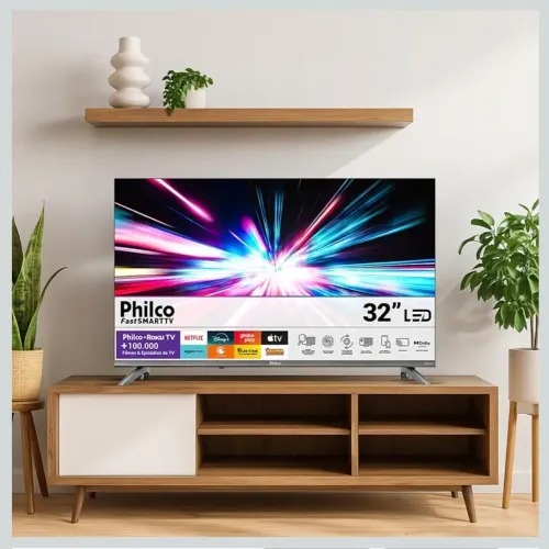 Smart TV 32" Philco Roku TV (NOVA)
