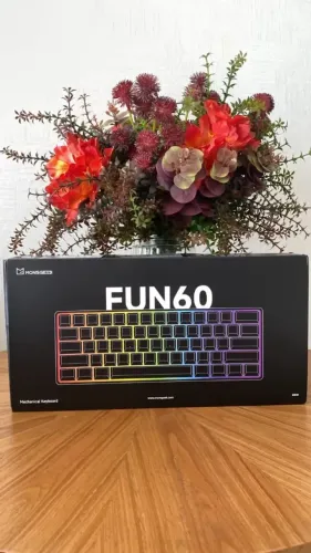 Teclado Magnético Akko FUN60 Preto - Novo Lacrado