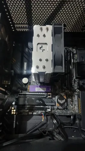Kit Ryzen 7 5700x3d, Placa mãe B550M PLUS ASUS TUF, Air cooler AG400