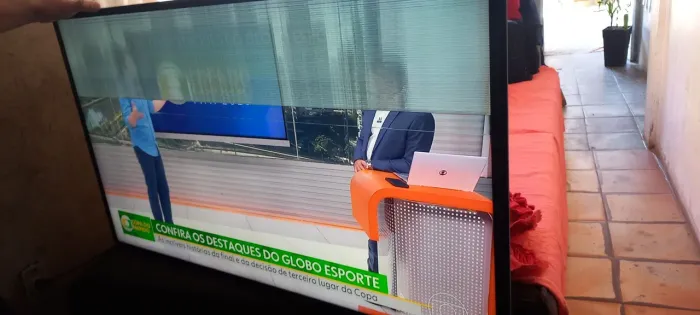 TV smart samsung com defeito