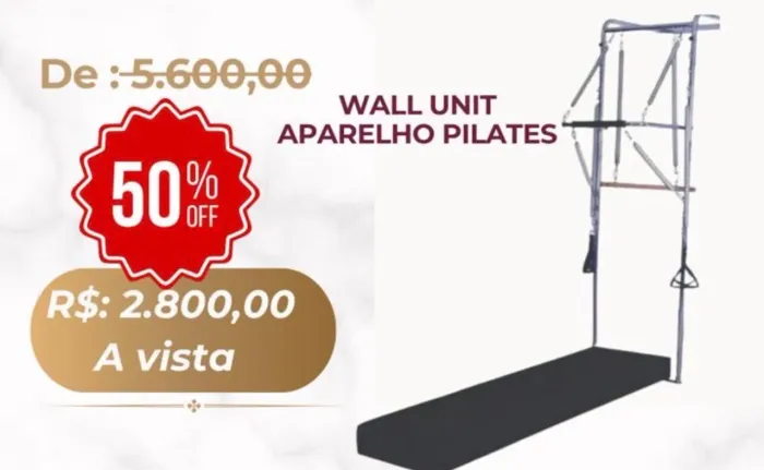 WALL UNIT APARELHO PILATES 50% desconto 