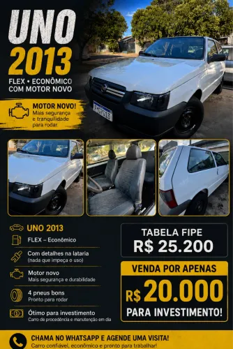 Fiat Uno Mille 1.0 Fire/ F.flex/ Economy 2P 2013