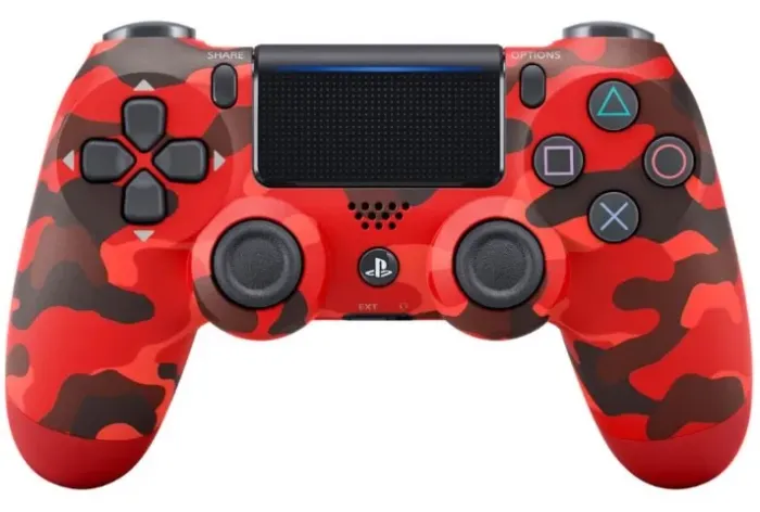 Controle PS4 - Camuflado Vermelhor Militar Original (Seminovo)