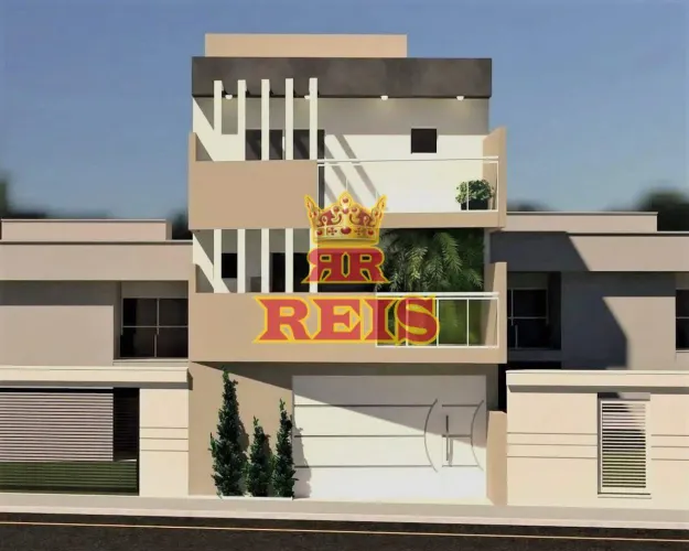 Terreno à venda com estrutura pronta, sapatas e laje H12 ideal para sobrado à venda no Tab