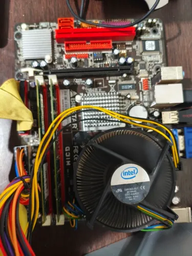 placa mãe + 2duo + 4gb