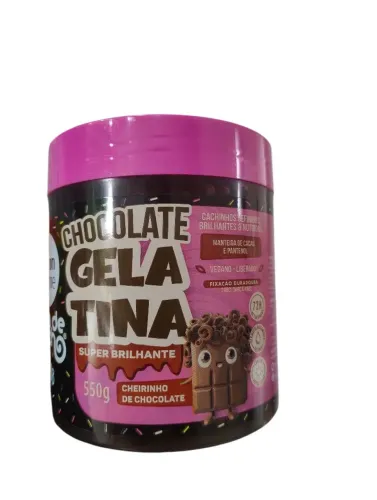 Gelatina capilar Salon LINE Chocolate Super Brilhante 550g