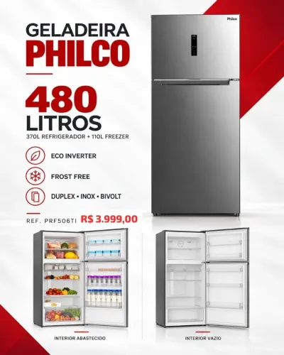 Geladeira Philco 480 L