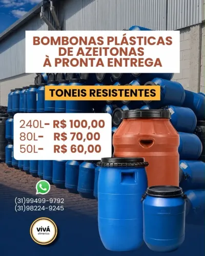 Barricas vazias a partir de R$ 60,00