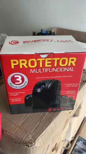 Lote de protetores eletrônicos(estabilizadores) 330VA 110v 5 tomadas