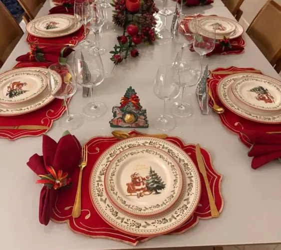 Jogo de jantar Merry Christmas Aleanza