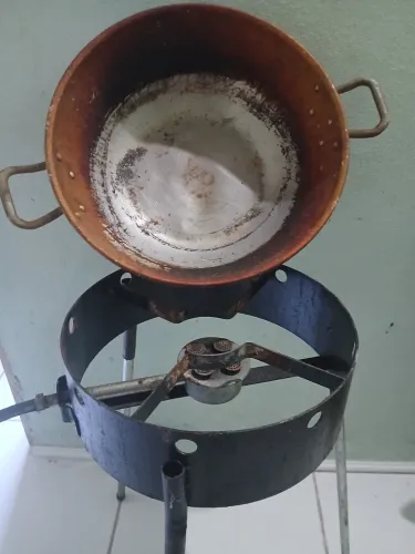Fritadeira a gás com tacho