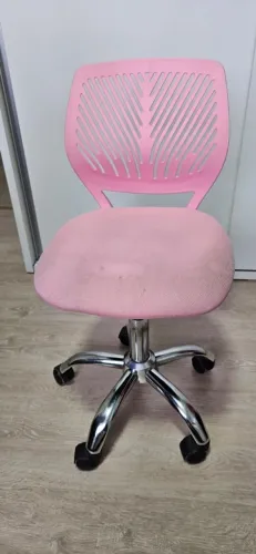 Cadeira escritório infantil rosa