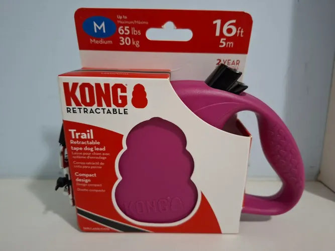 Coleira retrátil Kong NOVA