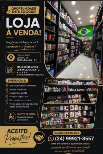 ? LOJA À VENDA - CENTRO DE BARRA MANSA/RJ