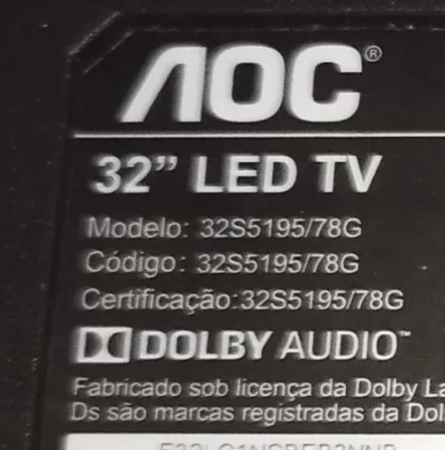 Smart tv AOC 32 polegadas com defeito