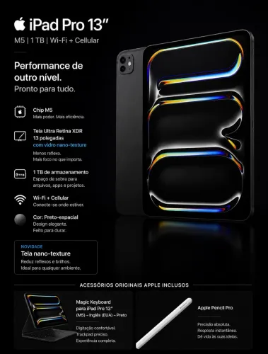 iPad Pro 13' M5 | 1 TB | Wi-Fi + Cellular 2026