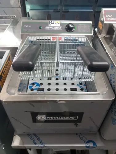 NZ. Fritadeira óleo elétrica 15 litros 5500w METALCUBAS