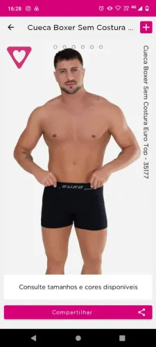 Cueca Boxer microfibra - Romance Favorita