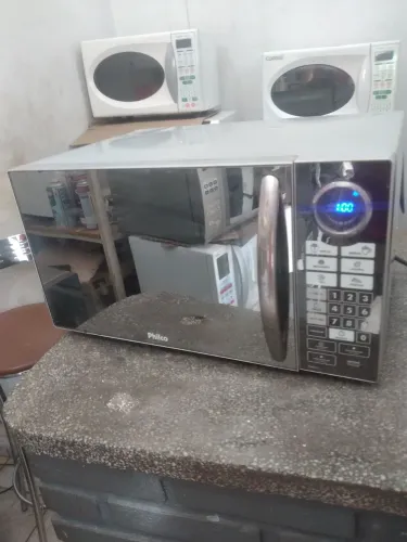 Microondas philco espelhado prata
