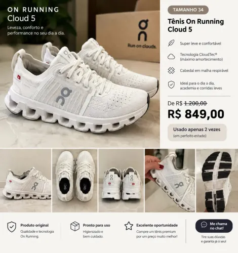 Tenis On Running Cloud 5 feminino