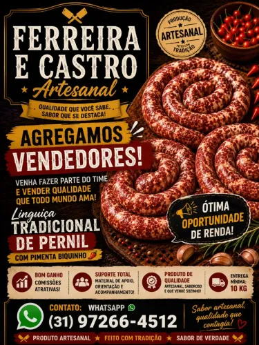 LINGUIÇA ARTESANAL CASEIRA DA ROÇA !! MAIS INFORMAÇOES N NO ZAP *