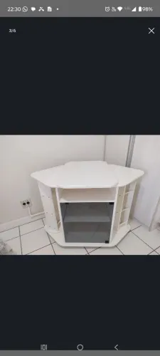 Rack giratório branco laqueado