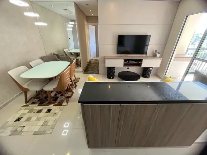 *APARTAMENTO COM SUÍTE 100% MOBILIADO KM 22 GRANJA VIANA*