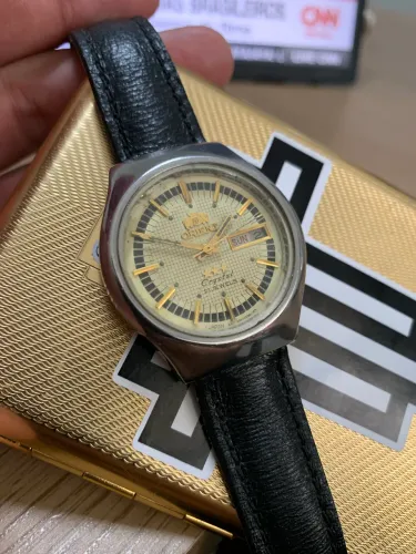 Orient - 3 Star Crystal 21 Jewels - Day/Date - Cal. 46941. Vintage! Anos 70