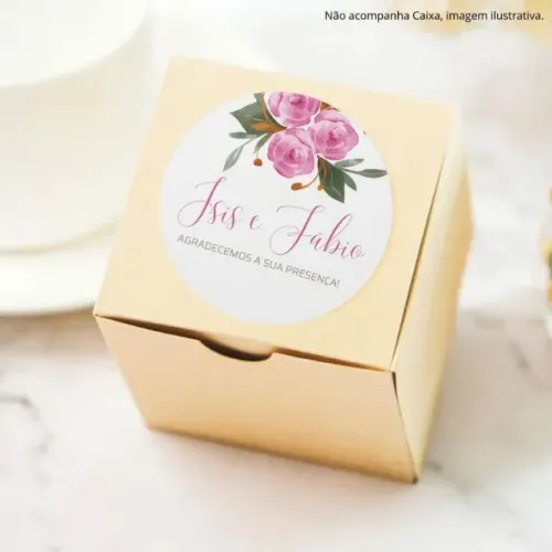 Adesivos Redondos Personalizados 3cm | Ideal para Lembrancinhas e Embalagens