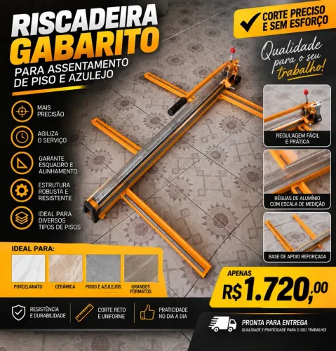 Riscadeira Gabarito rm piso e azulejo.