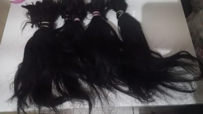 Cabelo humano liso 
