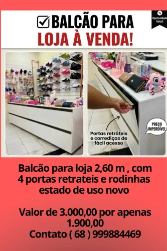 Balcão para loja