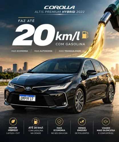Toyota Corolla Altis Prem. Hybrid 1.8 Flex AUT 2022