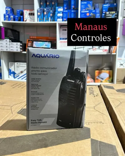 Kit Par de Rádio Comunicador Aquário Walkie Talkie