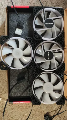 Ventoinha Gabinete Hayon RGB 4 pinos